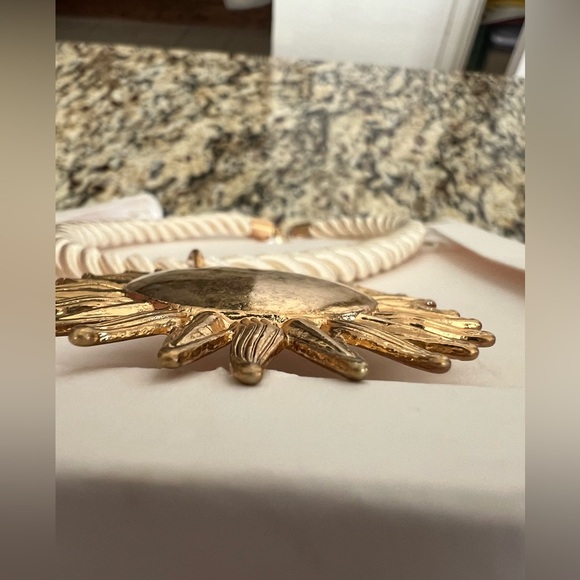 Zara Gold Sunburst Pendant Necklace - Picture 6 of 7